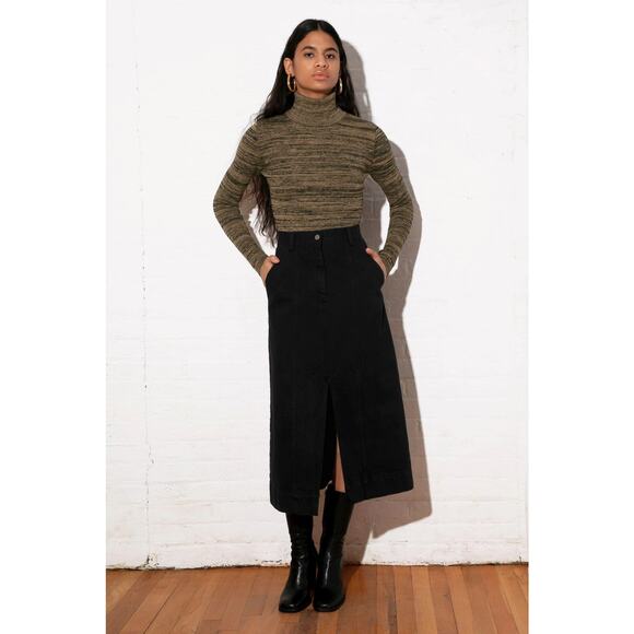 Mara Hoffman Climate+ Wool Pant & Turtleneck Sweater Black Camel Space Knit XXS - Picture 3 of 16